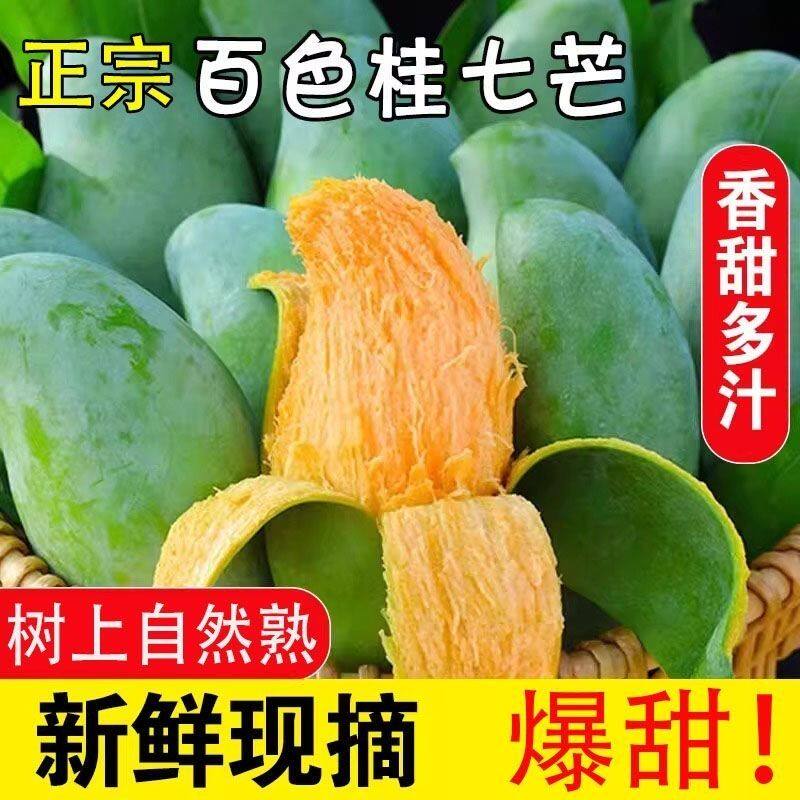 广西芒果桂七芒当季水果现摘芒果大果包甜当季孕妇现摘热带特产