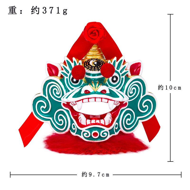 汕尾海陆丰传统麒麟虎狮360转动纯铜摆件 民族风吉祥礼品