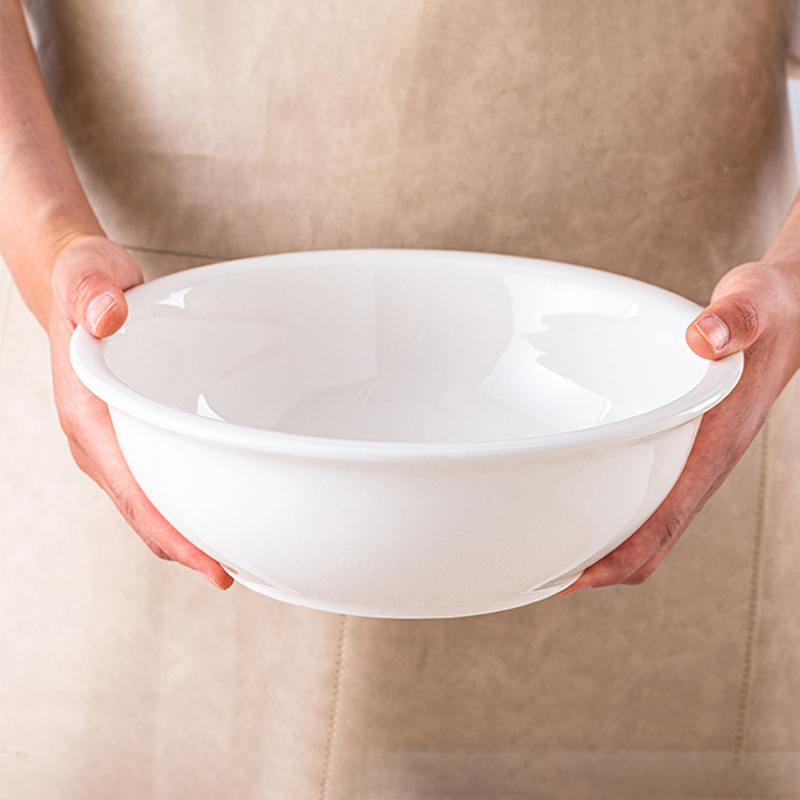 优尊纯白青花组合汤碗