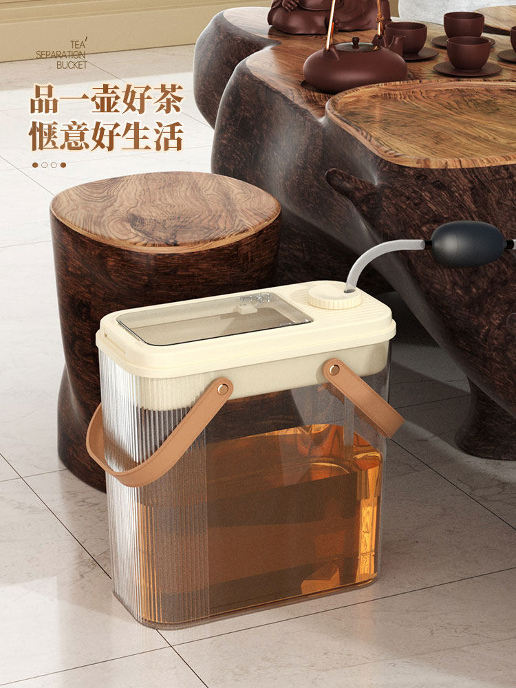 家用茶桶茶渣桶垃圾过滤排水桶茶台废水桶功夫茶具配件茶道茶水桶