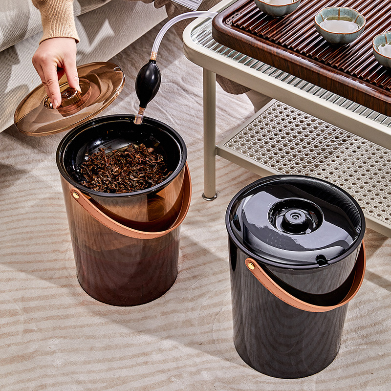 慕苏卡简易透明提手茶水桶