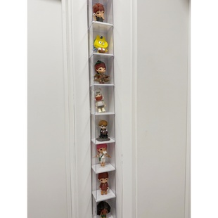 转角盲盒架客厅小型玄关高级感免打孔摆件展示架阴阳角手办收纳架