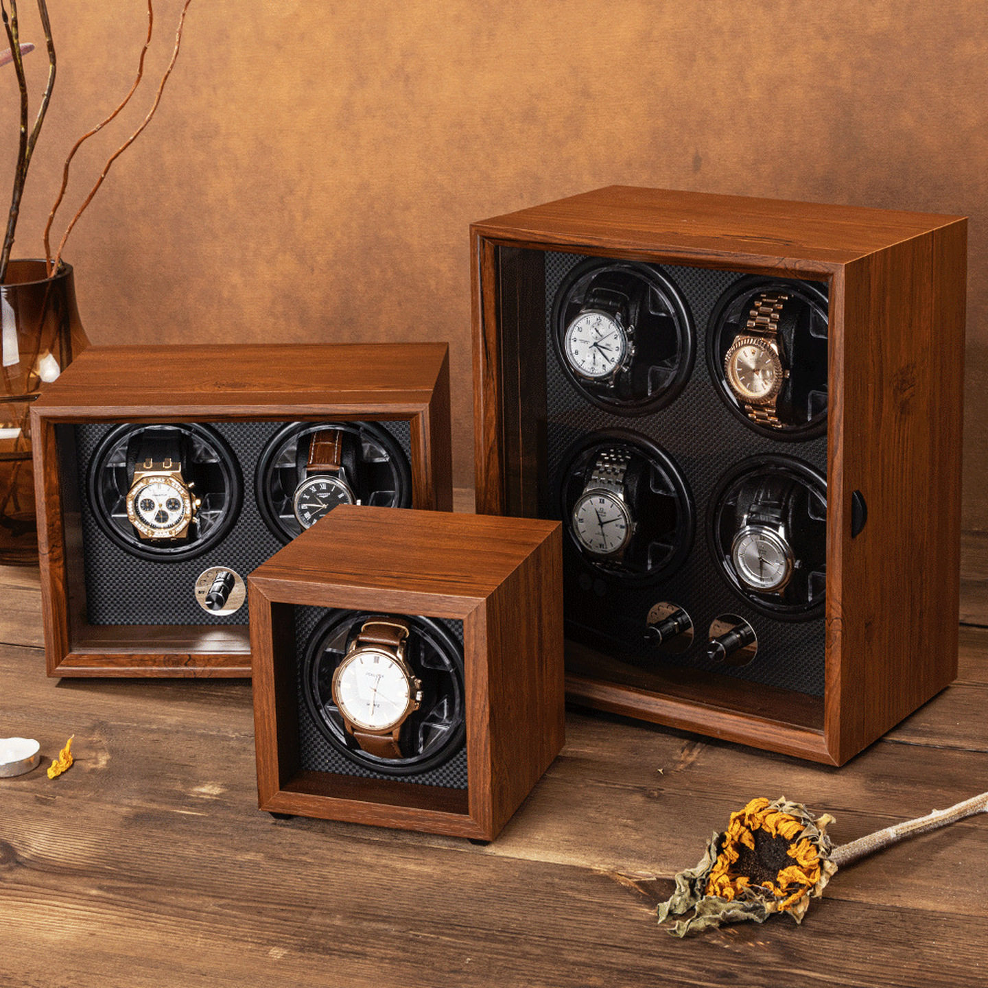 机械表自摆器家用全自动手表收纳盒摇摆器转表器上弦发条链摇表器