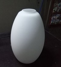 玻璃上下口蛋形奶白磨砂椭圆形灯罩1