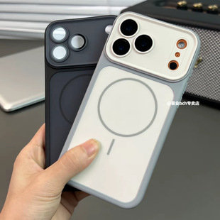 带镜头膜适用苹果17promax手机壳新款17pro带ai相机按键苹果16磨砂磁吸15pm简约高级硅胶13/14全包防摔保护套