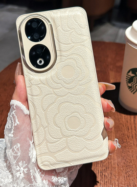 适用荣耀90pro手机壳mate60pro小香风山茶花80pro新款荣耀70pro高级感60pro女荣耀50pro全包P60pro