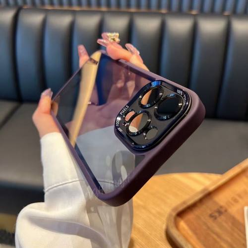 苹果亚克力磁吸透明全包硅胶硬壳