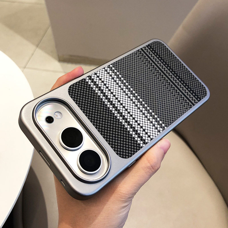 适用荣耀500pro手机壳新款磁吸凯夫拉纹时尚高端保护套PU磨砂全包超薄防摔皮纹硬壳直边ins素皮荣耀500