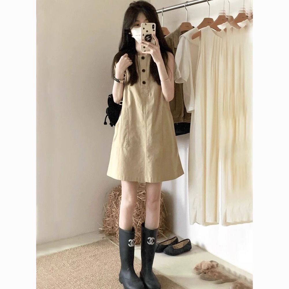 小个子短款无袖背心连衣裙202连衣裙