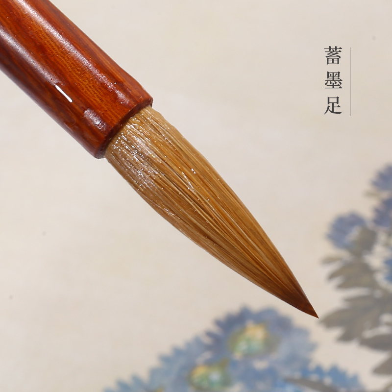 【秋夕】三兔宣笔纯狼毫非物质文化遗产传承人伍森严制作文房用品高端手工毛笔安徽泾县小楷中楷书法专用