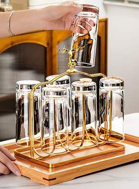 家用玻璃水杯饭店酒店耐热大容量高玻璃杯饮料杯啤酒杯果汁杯套装