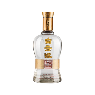 【白云边官方授权】白云边白酒12年十二年陈酿45度500ml 粮食白酒
