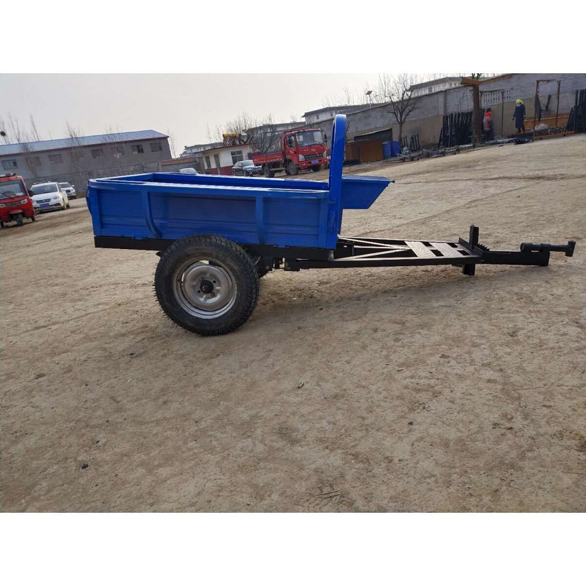 拖车微耕机手扶拖拉机拖斗汽油微耕机斗拖拉机挂车运输车