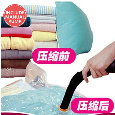 1pc vacuum bags clothes storage plastic sealing pump