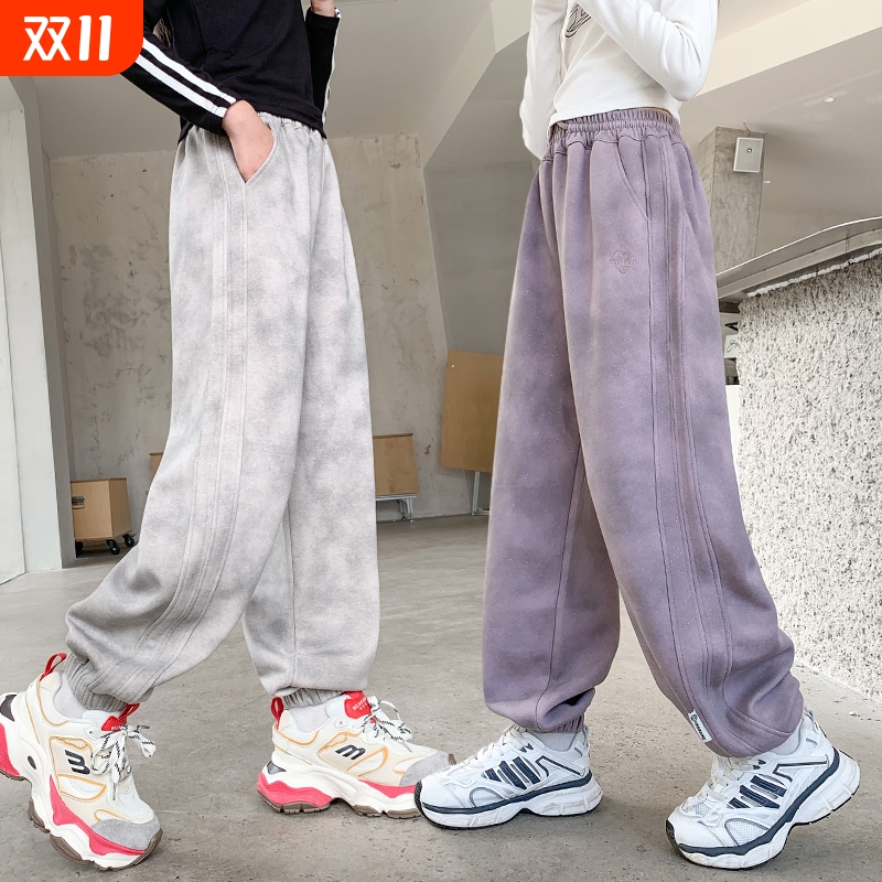 女童裤子秋装儿童宽松运动长裤2025新款女孩中大童春秋季休闲卫裤