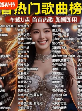 2026抖音新款车载音乐u盘带歌词高品质无损流行歌曲DJ优盘高音质