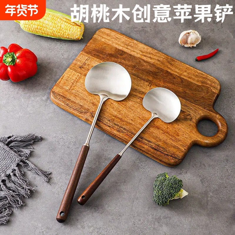 304不锈钢锅铲小号炒菜铲子加长炒勺创意苹果铲蘑菇铲铁铲子好物,厨房/烹饪用具,锅铲,淘宝优惠券,粉丝福利购,淘宝优惠卷