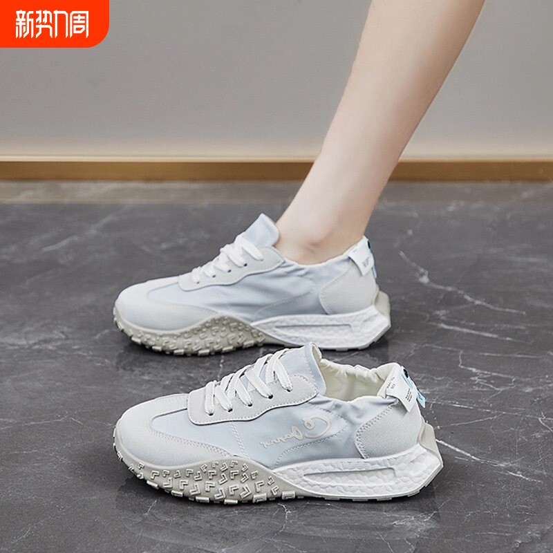 帆布鞋女2026新款夏季透气薄款厚底运动阿甘鞋软底不累脚帕拉超火
