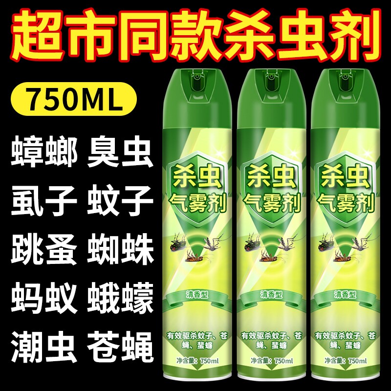 杀虫剂气雾剂小飞虫灭杀神器灭蚊子蟑螂药苍蝇喷雾强力蚂蚁蜘蛛 - 实物图