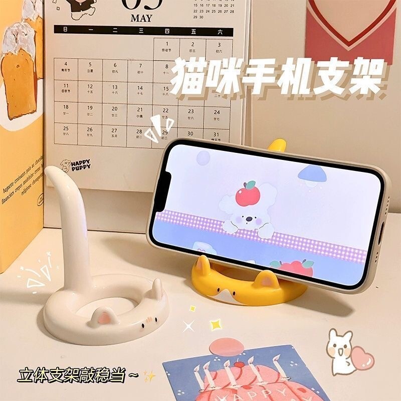 猫咪创意手机支架|超5000次加购图片