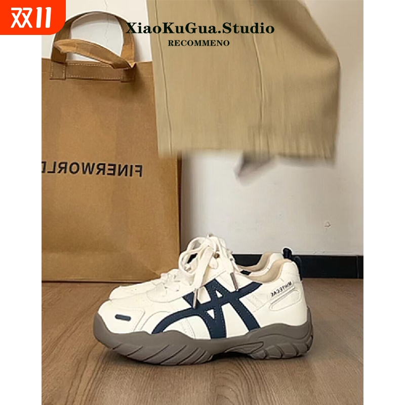 厚底阿甘德训鞋女款2025新款秋季百搭休闲运动鞋软底老爹鞋子支撑