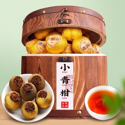 小青柑普洱熟茶500g木|千人加购