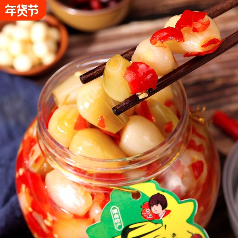 曾姐藠头下饭菜腌制酸辣茭头即食爽口荞头泡酱菜咸菜叫头腌菜450g,粮油调味/速食/干货/烘焙,酱类调料,淘宝优惠券,粉丝福利购,淘宝优惠卷