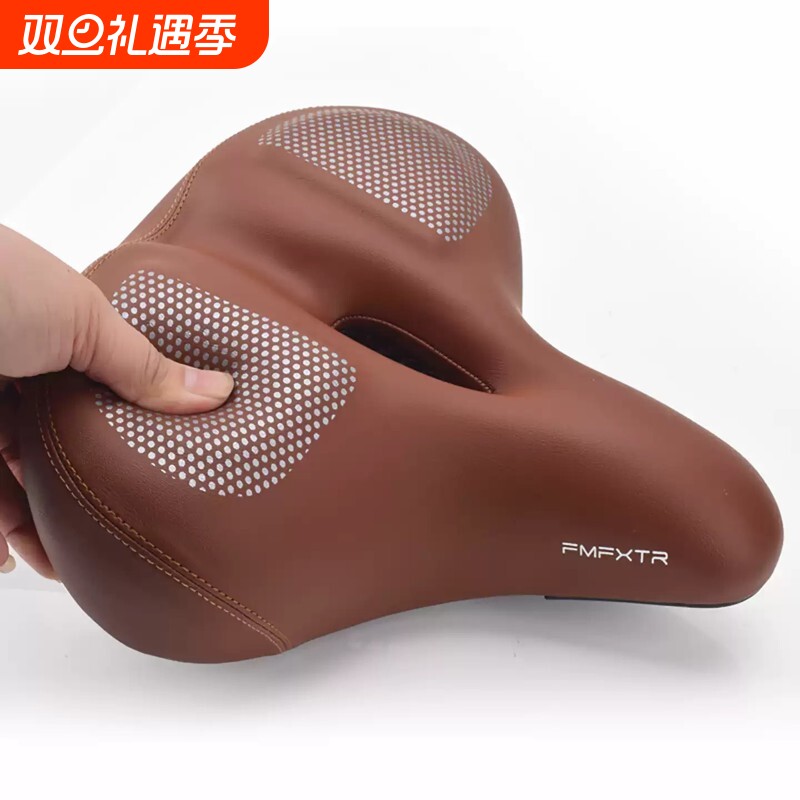 通用自行车座垫超软减震山地车坐垫加大加宽中空透气防水长途骑行