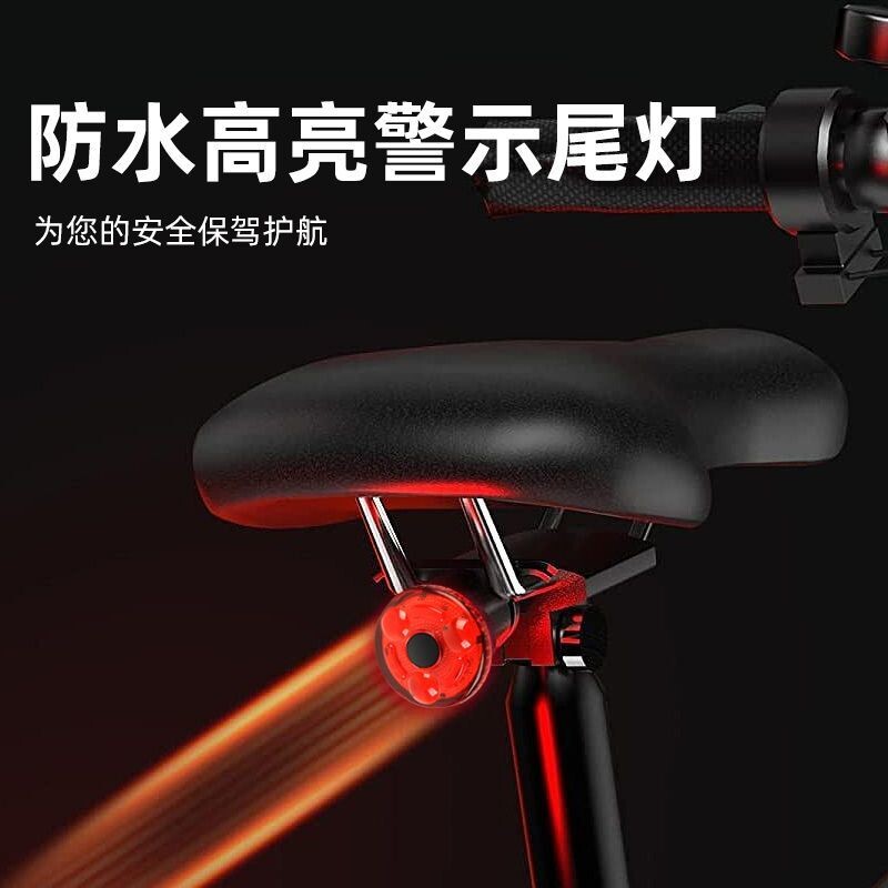 自行车尾灯USB充电骑行安全尾灯夜骑防水警示山地车尾灯单车配件