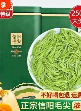 信阳毛尖2026新茶叶雨前特级嫩芽浓香型绿茶散装好喝礼盒罐装明前