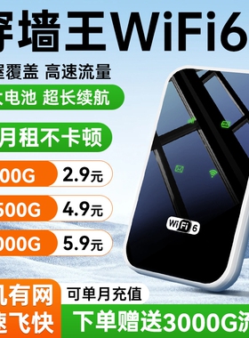 智能wifi移动无线wifl6便携式免插卡2026新款路由器全国通用流量wi-fi车载宽带4g高速网络智能上网卡车载wifi