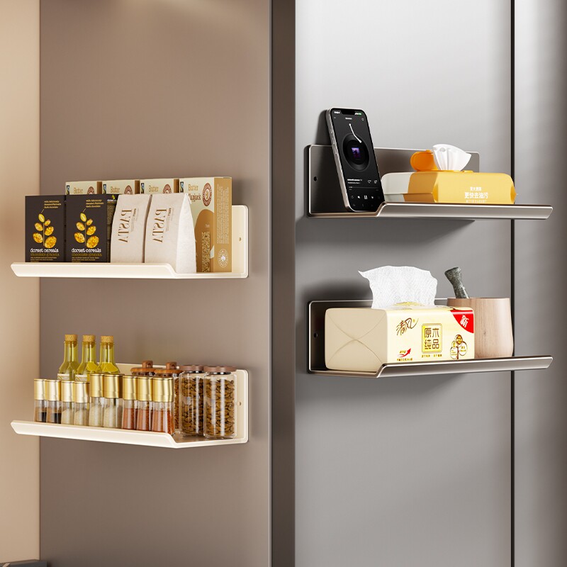 冰箱磁吸置物架侧面杯子收纳免打孔壁挂式厨房放茶杯水杯沥水架子