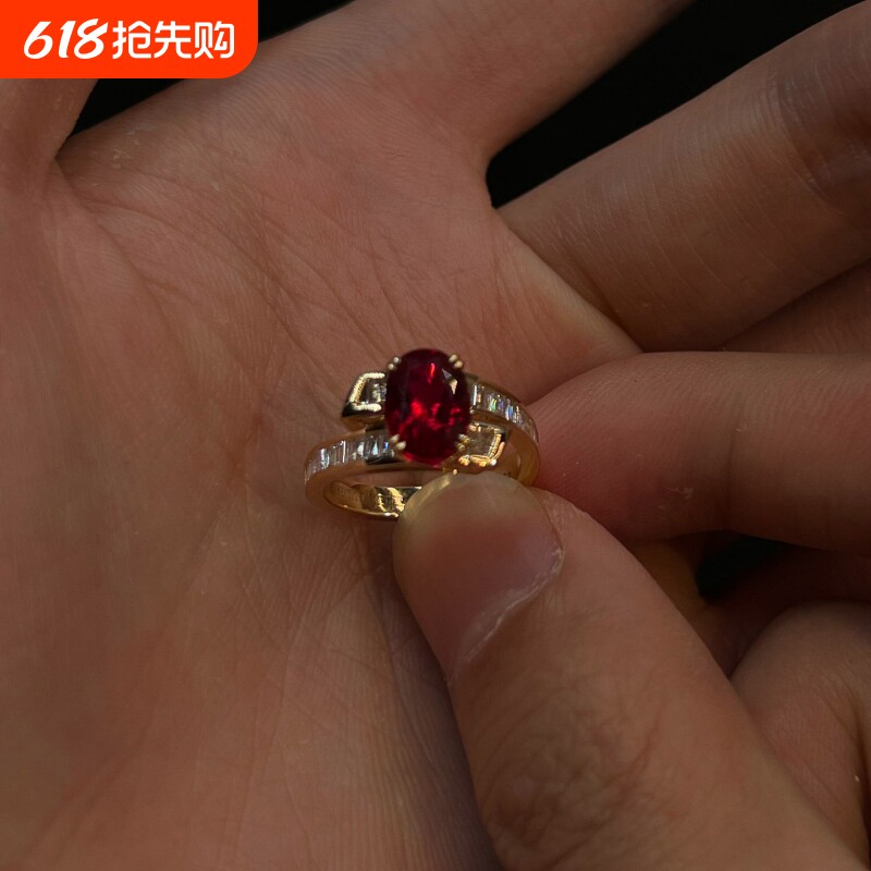 法式交叉排钻镶嵌戒指高级感轻奢时尚百搭指环手饰品开口可调节