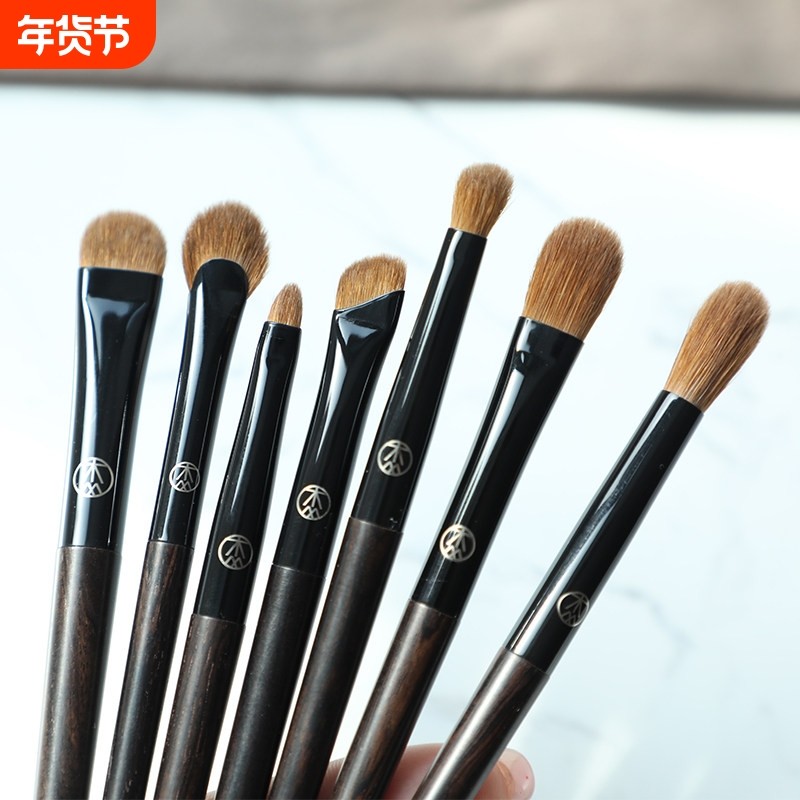 杰诗琳人来疯系列黄狼尾毛眼部刷眼影刷高光刷沧州动物毛化妆刷