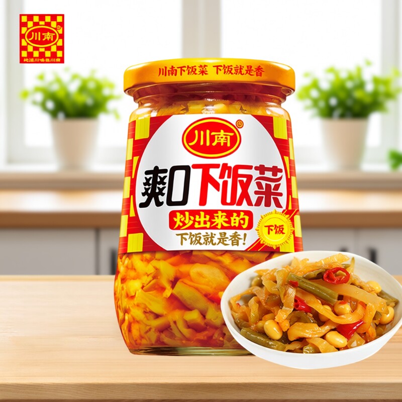 川南下饭菜榨菜爽口黄花四川特产学生开味菜咸菜小菜什锦瓶装泡菜