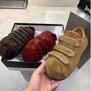 百搭圆头平底内增高阿甘鞋 4CM春季 学院风时尚 真皮气质休闲鞋 新款