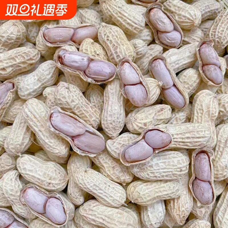 24年新鲜客家水煮花生晒干咸味水煮白玉咸干白晒花生纹路深有嚼劲