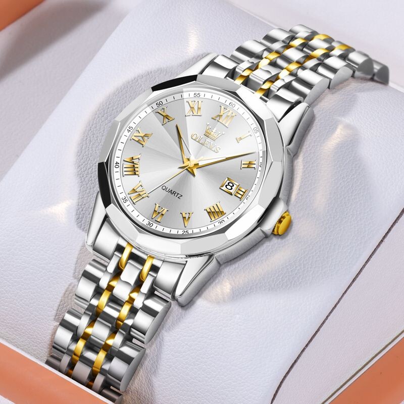 新款女士手表女轻奢简约百搭石英表时尚防水夜光腕表机械表男表