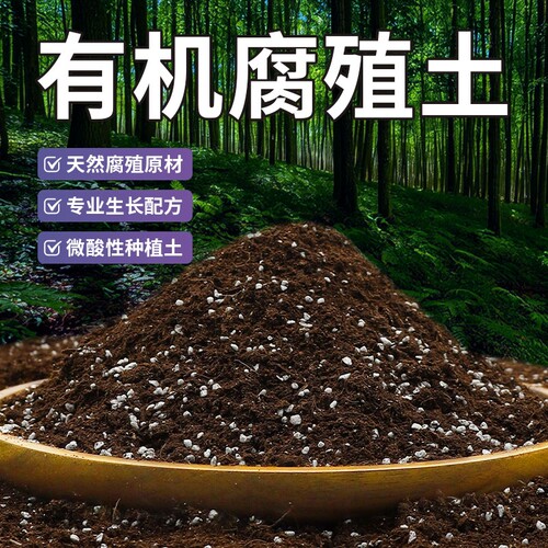 腐殖土营养土养花通用专用天然腐叶种菜土壤通用型种植土稻壳花土 - 封面