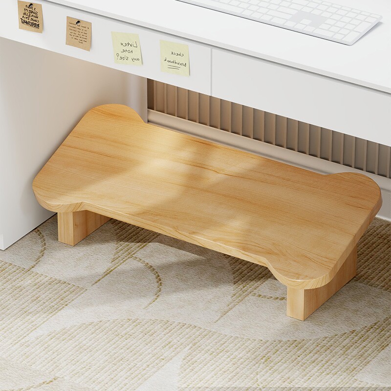 实木垫脚凳办公室工位脚踏板踩脚凳防翘二郎腿神器桌下垫脚凳矮凳