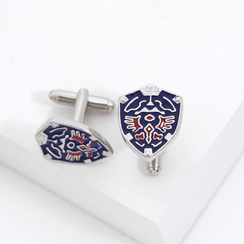 轻奢彩色贝壳袖扣银色男女士法式燕尾服圆形珍珠母贝纽扣套装礼品