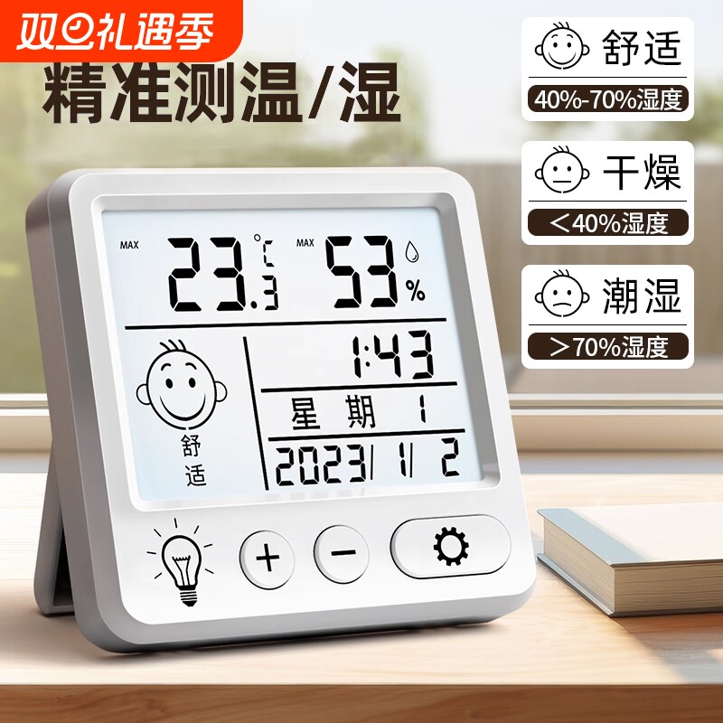 【千人回购】电子高精度湿度计表