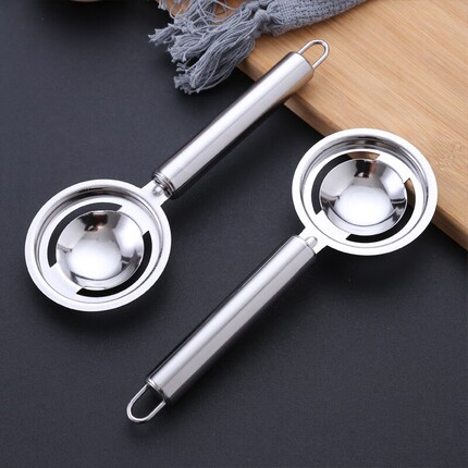 蛋清分离器蛋黄不锈钢漏蛋白蛋液婴儿辅食隔取分蛋神器鸡蛋过滤器
