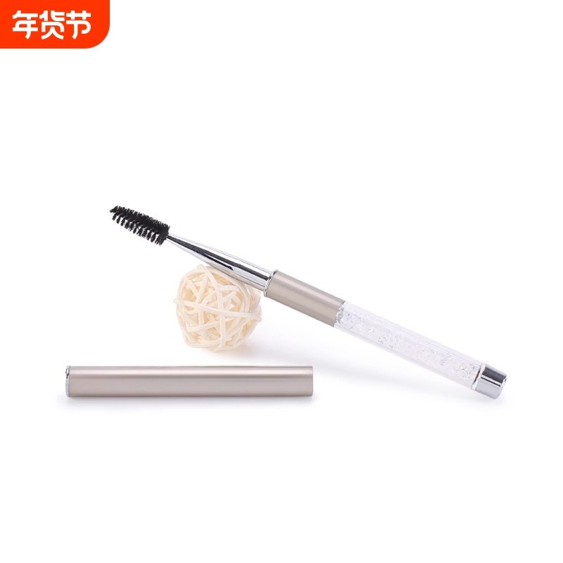 软毛便携睫毛刷 眉毛刷 螺旋眉刷卷翘 眉扫化妆刷带盖子