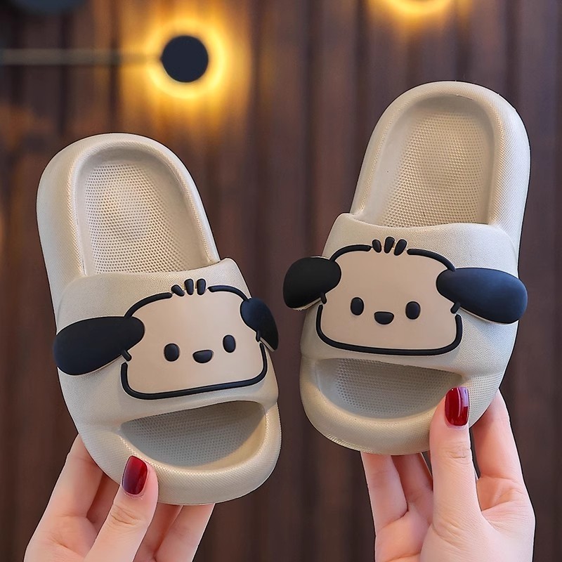 亲子凉拖鞋卡通可爱小狗休闲居家防滑EVA软底儿童小孩拖鞋男女童