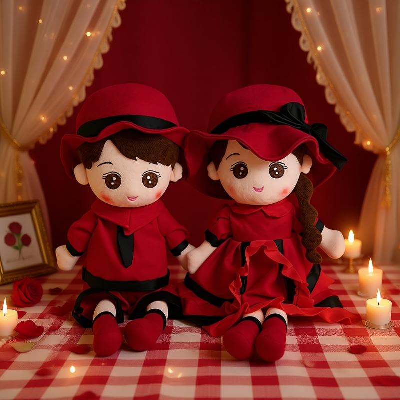 婚庆压床娃娃毛绒玩具喜娃一对娃娃新款结婚新婚婚房高档中式可爱