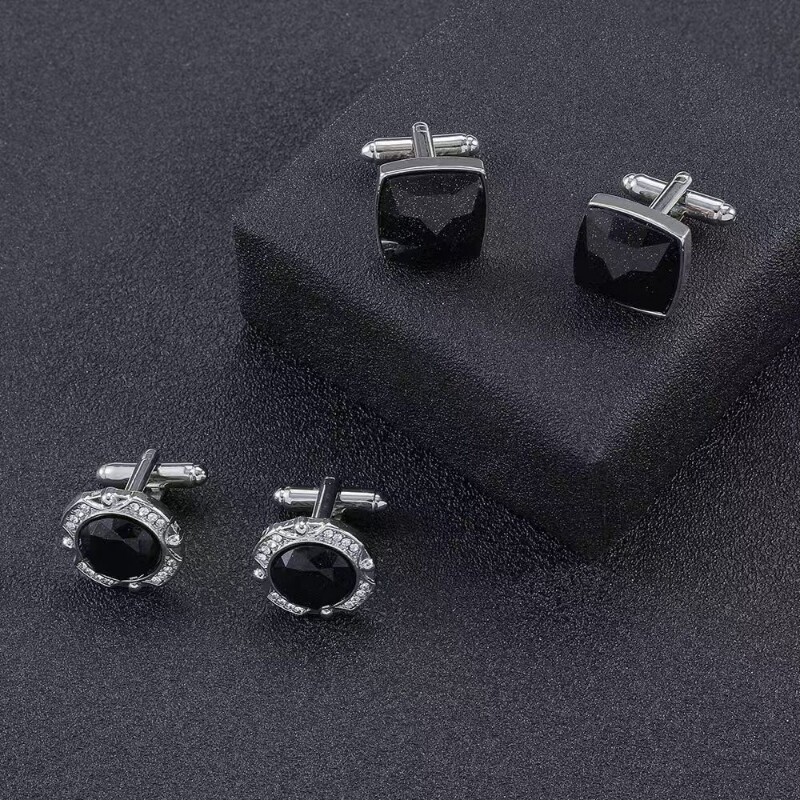 高端礼盒装法式衬衫袖扣袖钉商务男士袖口钉衬衫扣袖口扣男女款