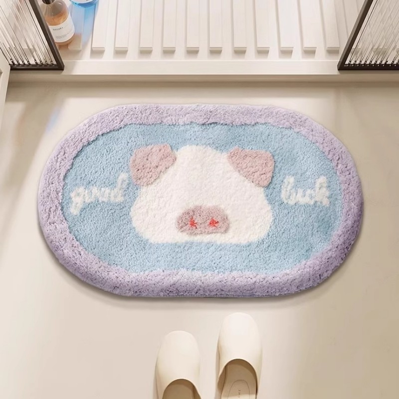 卫生间吸水地垫可爱卡通进门门口防滑脚垫子家用卧室床边浴室地毯,居家布艺,家用脚垫,淘宝优惠券,粉丝福利购,淘宝优惠卷