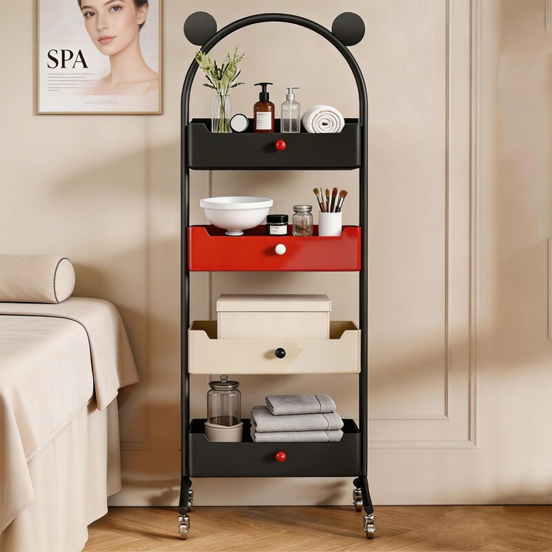 美容专用仪器手推车高级美睫美甲收纳架理发店工具车美容院小推车