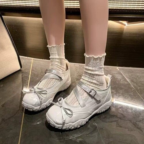 意尔康心选蝴蝶结玛丽珍芭蕾舞鞋女2026新款秋季百搭增高厚底休闲